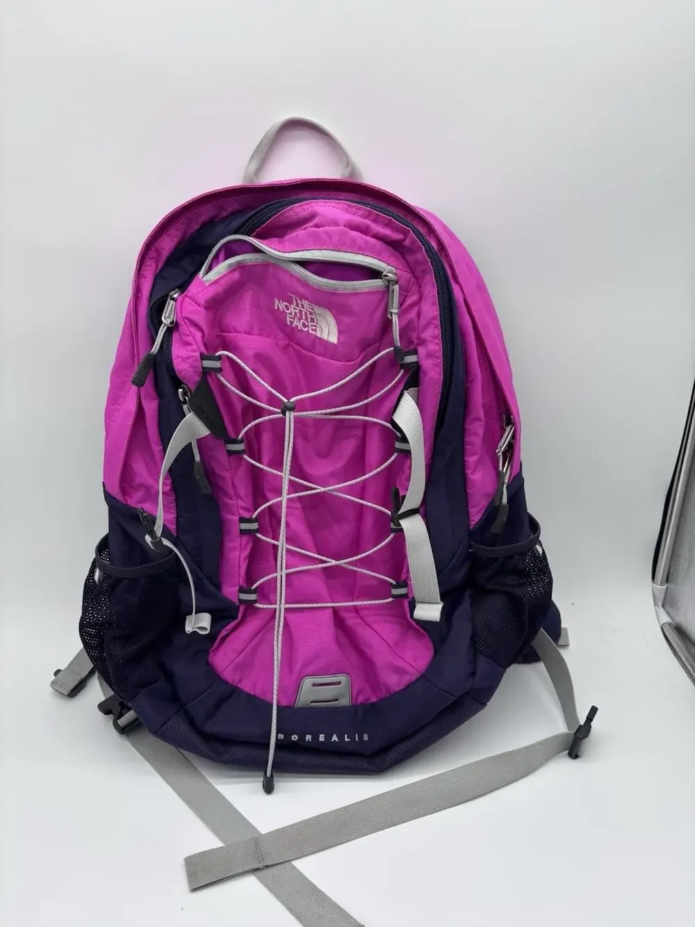 The North Face Pink and Purple Borealis Backpack